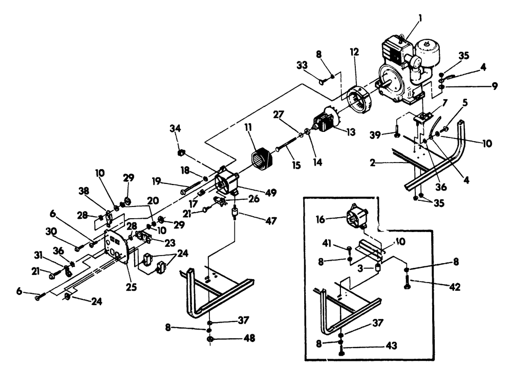 S-4000 Generator No. 69138 Diagram and Parts List for 5513-1-S4000  Briggs and Stratton Generator